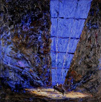 Sample artwork by John Wenger (1887 - 1976), known for cityscape (new york scenes),  still live, portrait, theatrical paintings, stage set design - View similar artists and auction records